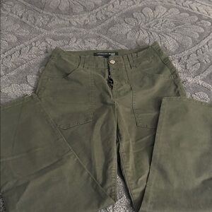 Veronica Beard green Straight Leg Jeans